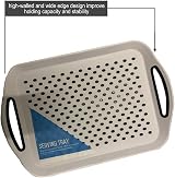 DIVCHI Set of 2 Rectangular Non-Slip Serving Trays with Handles view 7