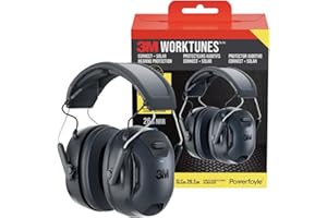3M WorkTunes Connect + Solar Wireless Hearing Protector with Bluetooth Technology, Bluetooth Hearing Protection with a 26 dB 
