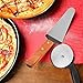 Encheng Stainless Steel Pizza Peel With Rubber Handle And Pizza Cutter Wheel & Pizza Shovel For Serving Food, 3 Pack Grilling Set Pizza Kit,11.45inch x 21inch（With Folding Handle）Kitchenware Set