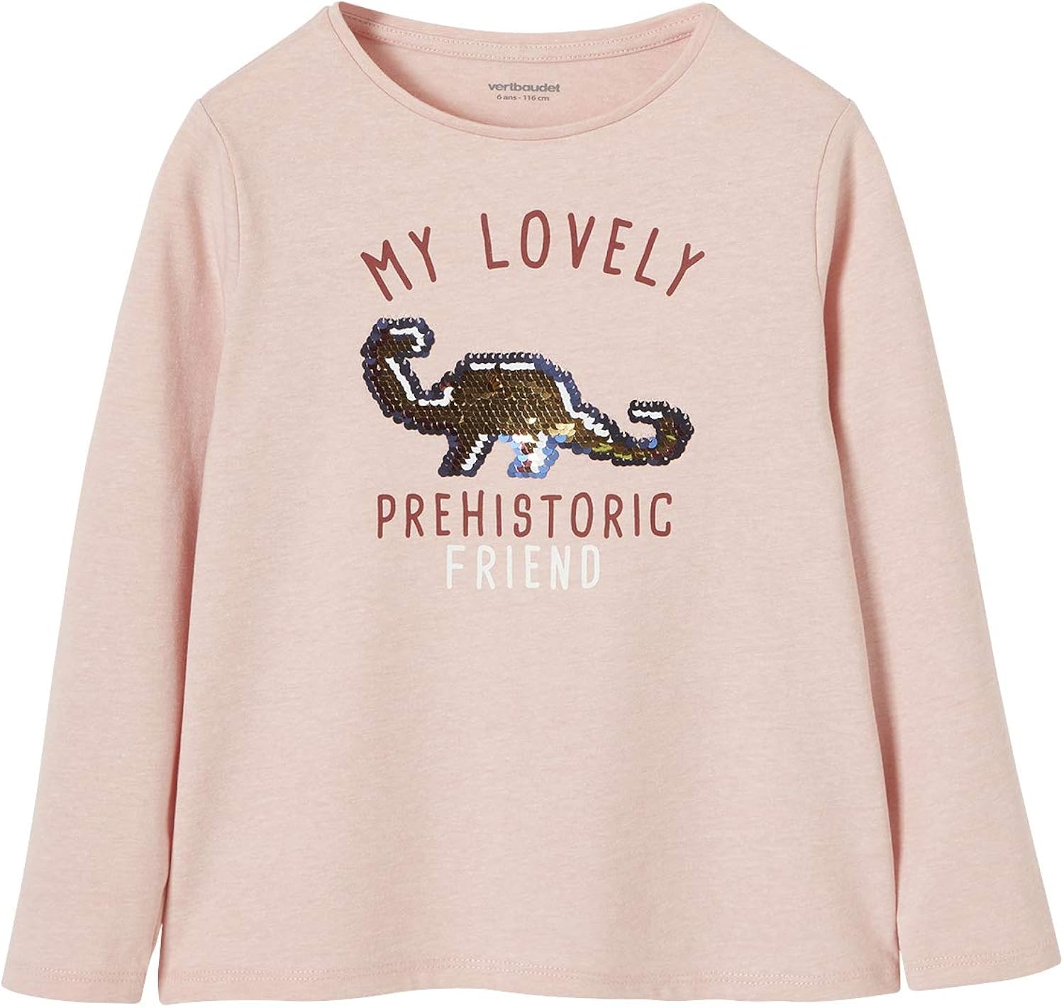 T Shirts A Manches Courtes Fille Vertbaudet T Shirt Fille Motif En Sequins Reversibles Vetements