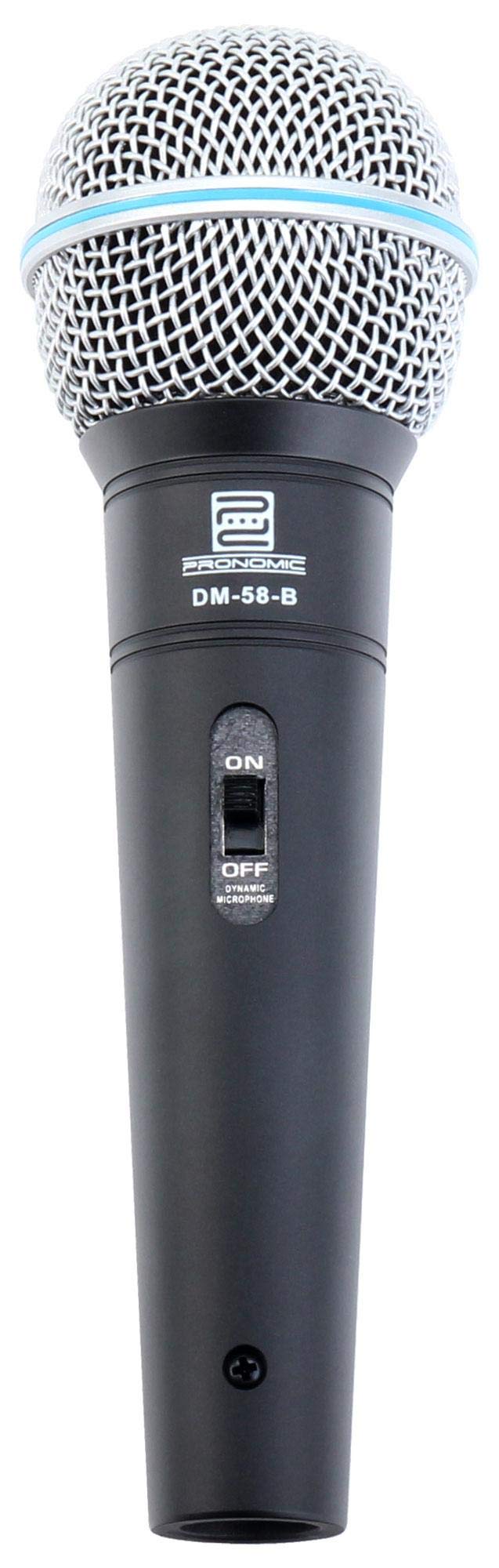 Pronomic DM-58-B Vocal Microphone with Switch Set + Case