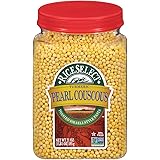 RiceSelect Pearl Couscous with Turmeric, Toasted Israeli-Style Pasta, Non-GMO, Vegan, 21 Ounce Jar