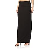 AFRM Women's Esin Soft Foldover High Waist Long Maxi Skirt