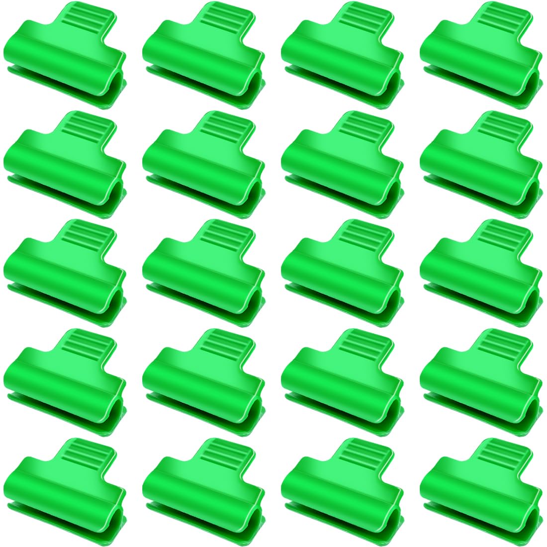 LICQIC Greenhouse Clips, Plant Clips, Film Row Cover Net Tunnel Hoop Clips for Fixing Greenhouse Frame Shelter Garden Netting (20 Pcs, Green)