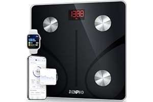 RENPHO Body Fat Scale, Smart Scale for Body Weight, BMI Digital Bathroom Weight Scale, Body Measurements with Smartphone App 