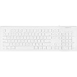 Macally Full Size USB Wired Keyboard for Mac and PC - Plug & Play Wired Computer Keyboard - Compatible Apple Keyboard with 15
