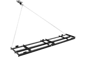 VEVOR Drag Harrow, 96 x 20 in, Tow-Behind Driveway Grader with Adjustable Width & 50lbs Load Capacity, Heavy Duty Lawn Leveli