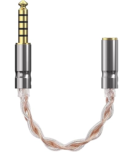 Amazon.com: Silver Plated Audio Adapter Cable 4.4mm Balanced Male