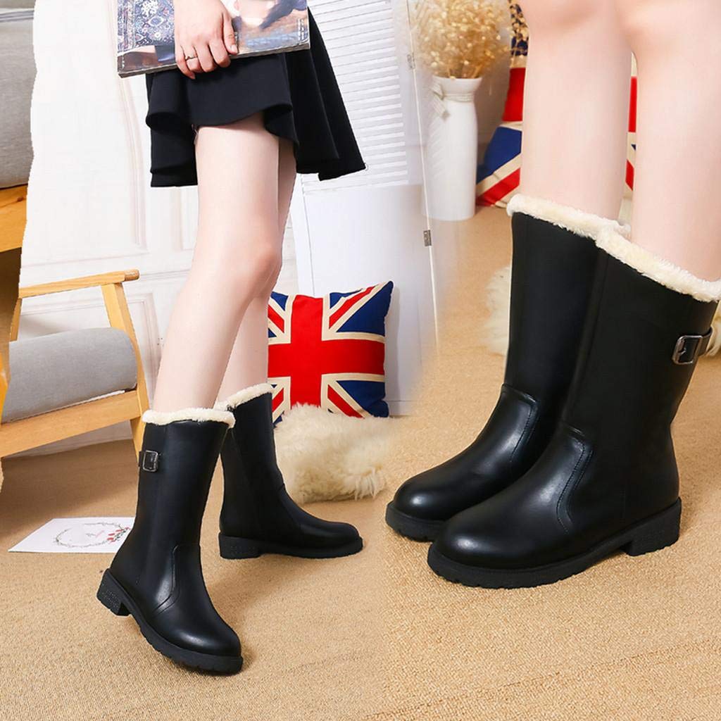 QUICKLYLY Botas de Agua para Mujer Invierno 2019 Botines