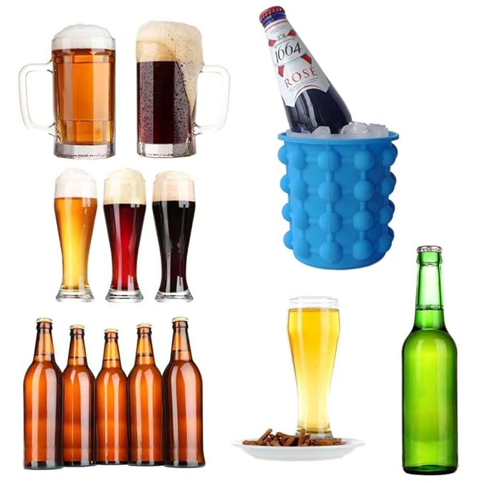 VIEEE - Cubitos de hielo de silicona, moldes de cubitos de hielo ...