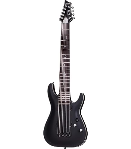 Amazon.com: Schecter C-8 DELUXE Satin Black 8-String Solid-Body