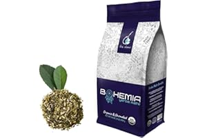 BOHEMIA YERBA MATE Tea Pure Loose Leaf - USDA Organic & Unsmoked - High Caffeine Tea - Coffee Substitute Energy Booster -1 LB /454 grs