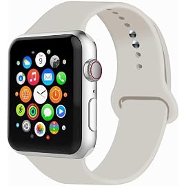 IYOU Sport Band Compatible with Watch Band 38MM 42MM 40MM 44MM, Soft Silicone Replacement Sport Strap Compatible with 2018 Watch Series 4/3/2/1