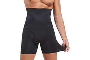TELEWEE Mens Shapewear Tummy Control Shorts High-rise Compression Underwear, Slimming Body Shaper, Shaping Boxer Briefs