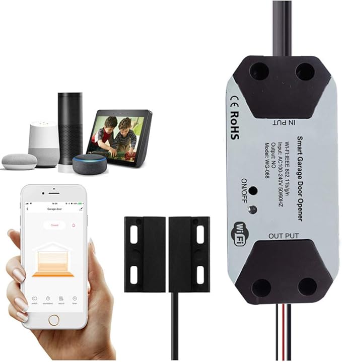 GladiolusA Smart Garagentoröffner,WLAN Garage Door Schalter,Kein Hub