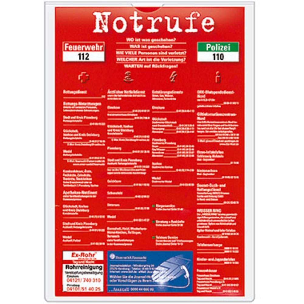 VELOFLEX 2214000 - Etiketvenster Velocoll 210 x 297 mm, SK, gemaakt van PP, korte zijde open, PG 10, glashelder