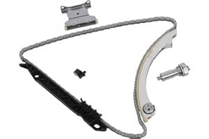 GEARCESS TKC8002 Engine Timing Chain Kit w/Chain Guide Rail Tensioner Fit For Chevy Equinox Captiva | Fit For Buick Regal Verano | Fit For GMC Terrain | Fit For Pontiac, 2.0 2.2 2.4L, Replaces# 12680750