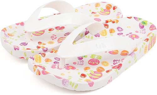 Amazon セレブル イシュ Ish ビーチサンダル キッズ 女の子 男の子 子供 痛くない 軽量 トングサンダル フラットサンダル 夏 海 プール ホワイト 21cm Celeble セレブル ビーチサンダル