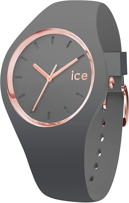 Amazon Com Ice Watch Ice Glam Color Medium Grey Silicone Band Women S Watch 015336 Health Personal Care