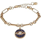 Alex and Ani Sodalite Evil Eye Chain Bracelet