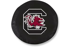 HBS NCAA Tire Cover by Holland Bar Stool - USC Gamecocks, Black - 30in x 10in