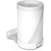 Bangcheer Wall Mount for TP-Link Deco BE63/ BE65/BE67/BE68/BE10000/BE11000/BE14000 Mesh Wi-Fi 7 System, Saving Space Aluminum Alloy Wall Hanging Bracket Holder with Cable Storage Rack (White-1Pack)