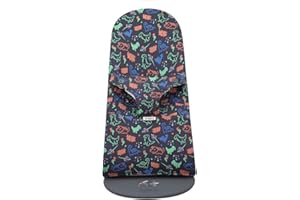 JYOKO Kids Cover Liner Compatible with Baby Bouncer Babybjorn Soft, Balance, Bliss and Mini (Cotton, Happy Dino)