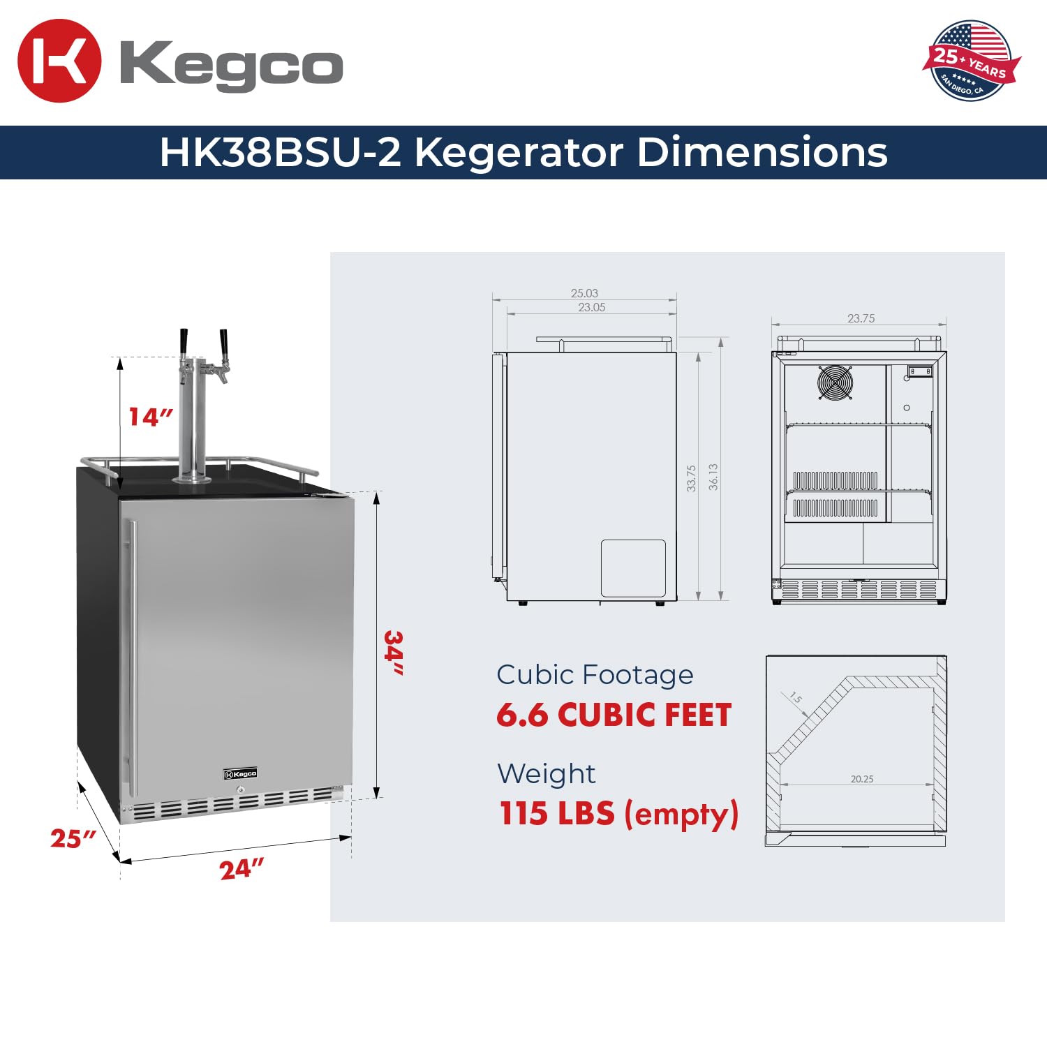 Kegco Kegerator 24