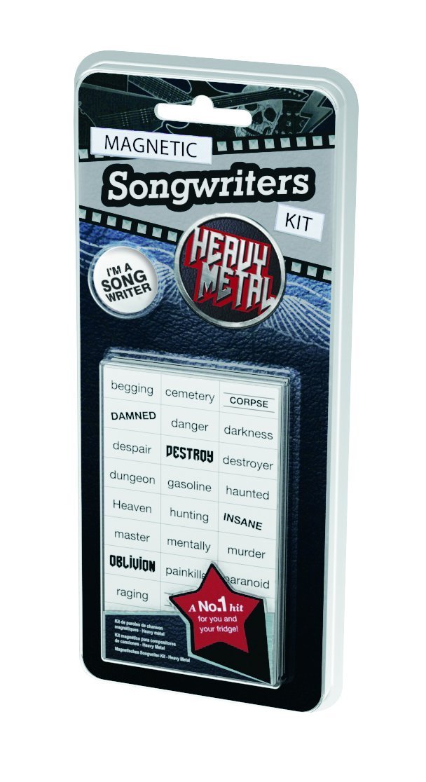 That Company Called If Magnetic Songwriters Kit - Fridge Magnets (Heavy Metal),Black,Small