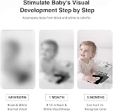 Beiens Newborn Sensory Toys Cards Black and White 0-12 Months 40 Pages view 2
