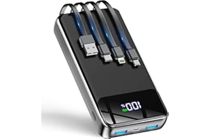 GTOCE Portable Charger,40000mAh Power Bank with22.5W Fast Charging LED Digital Display Battery Packwith 6 Outputs 2 Inputs, T