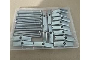 SKYWKX Toggle Bolts Anchors and Screws kit - 15 Sets 1/4" Heavy Duty Butterfly Toggle Bolts and Wing Set for Dry Wall Anchors Hanging Heavy Items on Drywall Wood Ceiling Hollow Wall (1/4" 15 Sets)