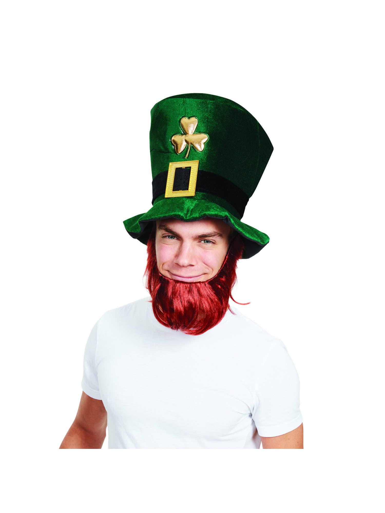 Bristol Novelty MB100 Leprechaun Beard, Men, Ginger, Adult Fancy Dress Accessory Halloween