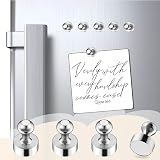 MIN CI 24 Pack Neodymium Magnets 12x16 mm Silver Round Fridge Push Pins view 4