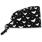 Working Cap, Scrub Cap with Sweatband Adjustable Tie Back Hat Breathable Nurse Surgical Caps for Men Women