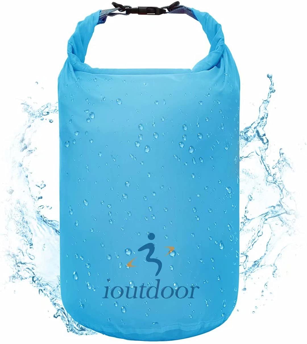 ioutdoor Waterproof Dry Bags Lightweight 2L/5L/10L/20L Keep Dry Clean, Dry Compression Sacks Small Large for Kayaking, Hiking, Swimming, Camping, Canoeing, Boating, Fishing (Blue, 5L)