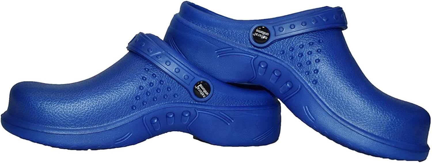 royal blue clogs