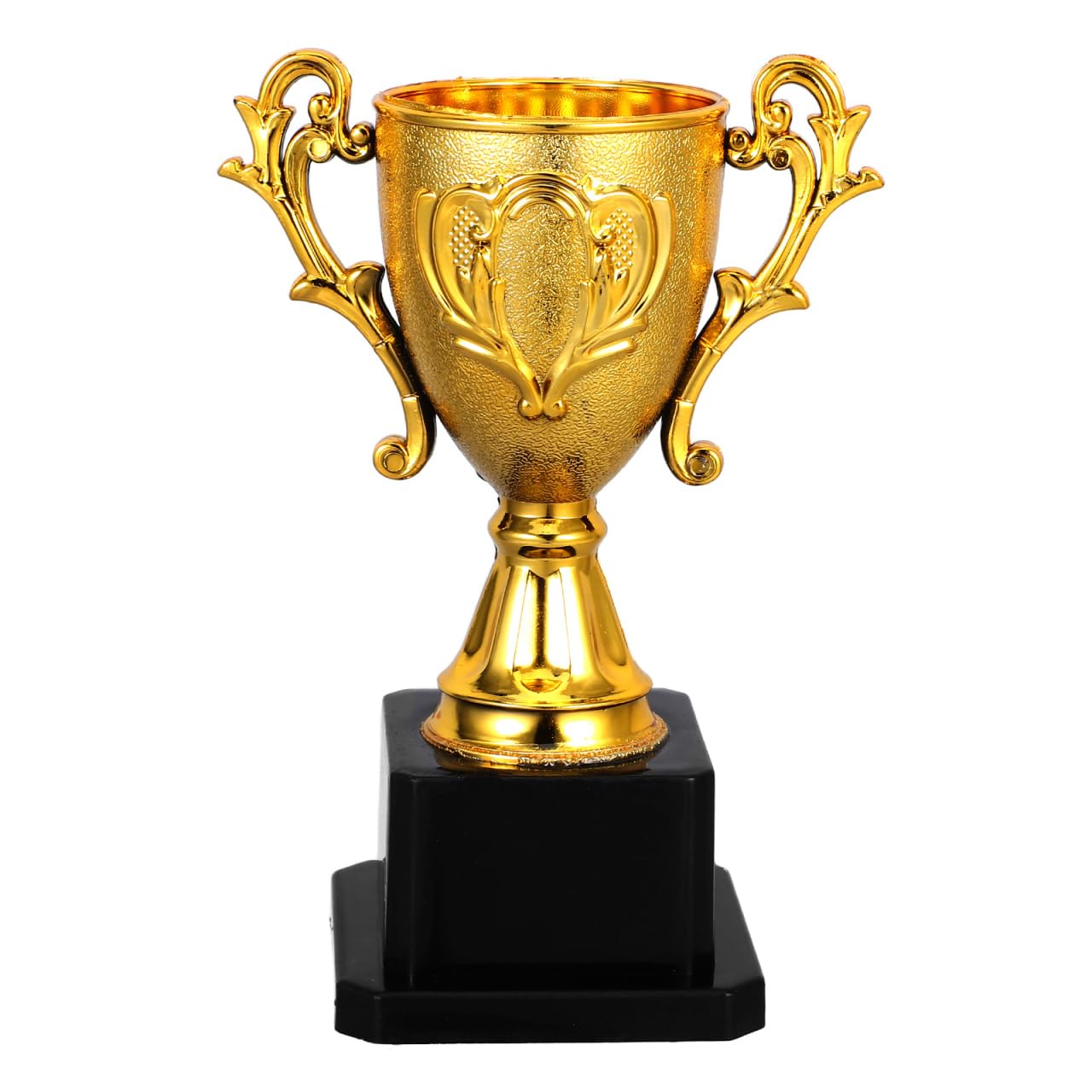 Football Trophy Mini Gold Trophy Cup for Kids: 14.3cm Plastic Award Prize for School Sports Day Carnival Party Favors - Children Champion Soccer Basketball Rugby League Competition
