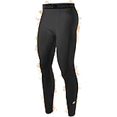 RIKUAOU Mens Thermal Compression Pants, Fleece Lined Athletic Leggings Running Tights, Cold Weather Base Layer Winter Gear