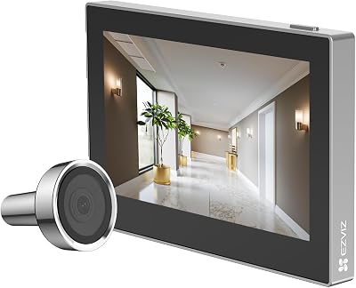 CP2 WLAN Türspion Kamera mit 4.3 Zoll Farbbildschirm 2MP Silber