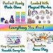 Unicorn Slime Kit for Girls, Slime Kit for Girls, 12 Fluffy Slime Rainbow Colors, 3 Galaxy Slime, Poop Emoji, 2 Snow, DIY Add-ins, Charms, Glitter, Sequins, Foam Balls, 45 Pieces, Ages 7-12, Kids Gift