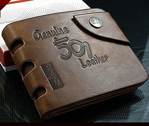 Fashion Mens Genuine Leather Bifold Wallet Credit/id Card Holder Slim Coin Purse