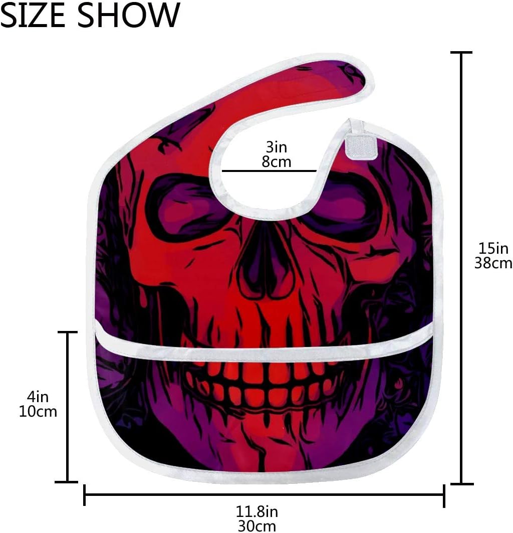 Amazon Co Jp 食事用エプロン スタイ ベビー 子供 スーパービブ ソフト ドクロ かっこいい 防水よだれかけ 赤ちゃん 離乳食エプロン 袖なし ポケット付き 防水 軽量 保育園用 かわいい 男の子 女の子 Mskyoo ベビー マタニティ