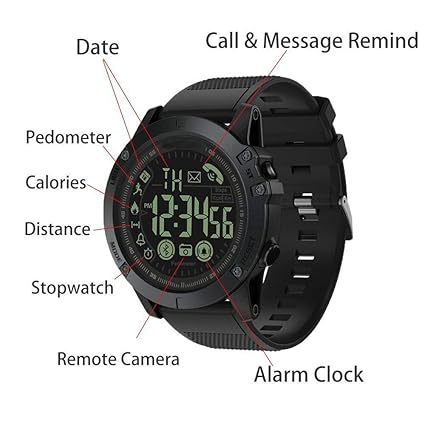 Reloj Digital Deportivo Inteligente de Grado Militar ...