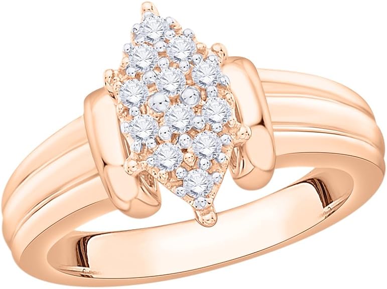 Diamond Fashion Ring in 10K Gold (1/4 cttw) (Color GH, Clarity I2I3