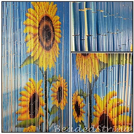 Beadedstring Bamboo Wood Beaded Curtain 90 Strands 80 High 35 5