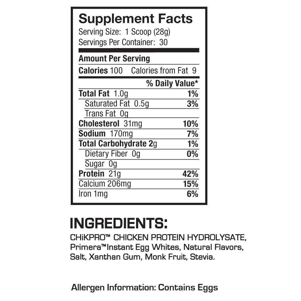 Barn Dad Nutrition Real Clean Chicken And Egg White Protein Orange Smoothie 185 Pound