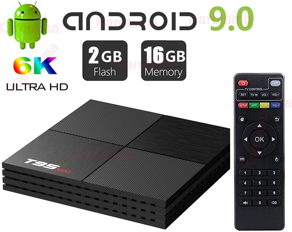 Android 9.0 TV Box with 2GB RAM 16GB ROM T95 Mini Quad Core CortexA53