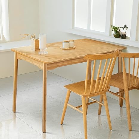 Amazon Com Dining Table Nnewvante 47 Rectangular Mid Century Kitchen Table For 4 6 Person Compact Modern Bamboo Desk Home Dinner Furniture Tables Amazon Com Dining Table Nnewvante 47 Rectangular Mid Century Kitchen Table For 4 6 Person Compact Modern Bamboo Desk Home Dinner Furniture Tables