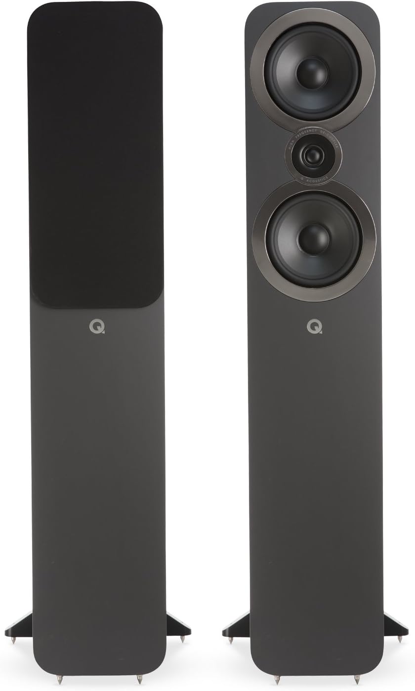 Q Acoustics 3050i Floorstanding Speakers (Pair) (Graphite Grey) Amazon